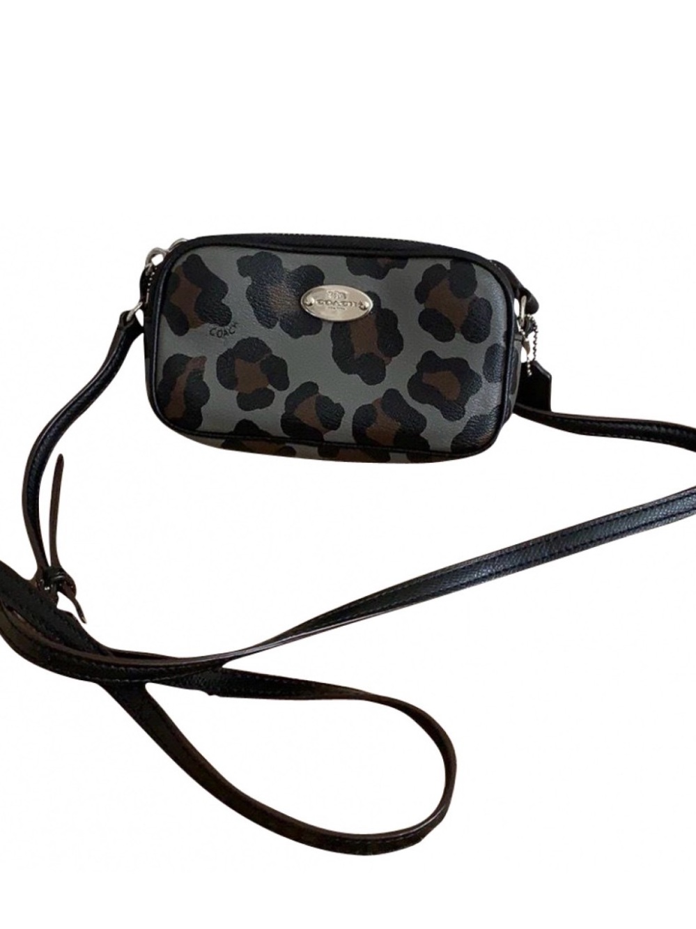 NWOT Coach Leopard Print Crossbody Bag